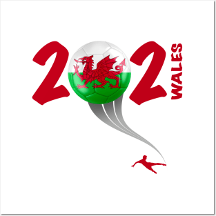 Wales Euro Soccer 2021 Posters and Art